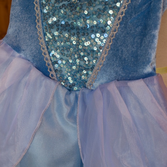 Vintage Disney Cinderella Blue & Silver Dress Up Costume Size 7 - Picture 6 of 14